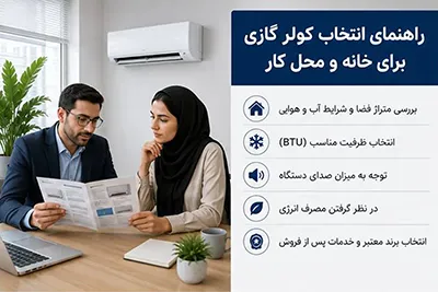راهنمای انتخاب کولر گازی برای خانه و محل کار