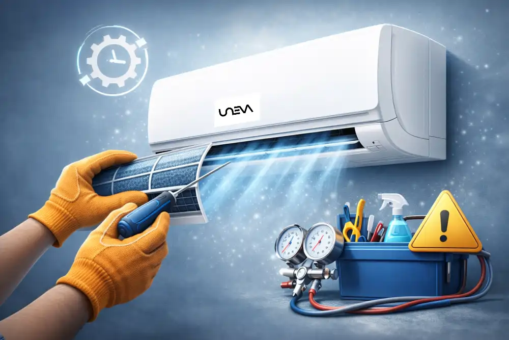 نگهداری و سرویس کولر گازی یونیوا برای افزایش عمر دستگاه