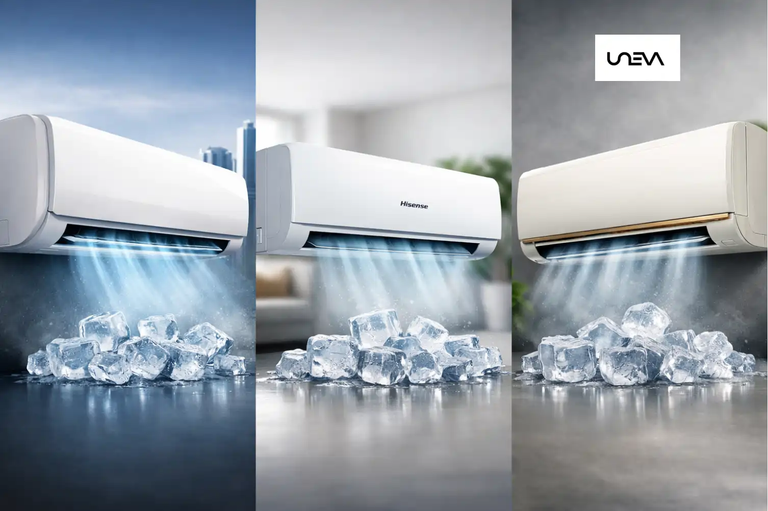 مقایسه کولر گازی یونیوا با هایسنس و اجنرال