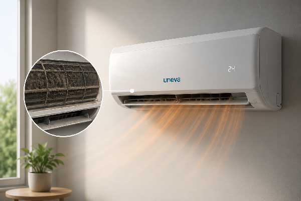 علت باد گرم کولر گازی یونیوا در تابستان چیست؟