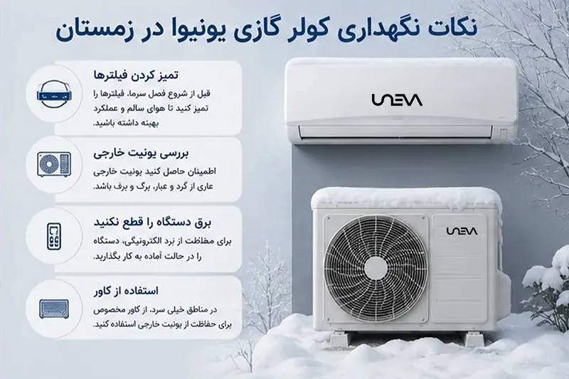 نکات نگهداری کولر گازی در زمستان