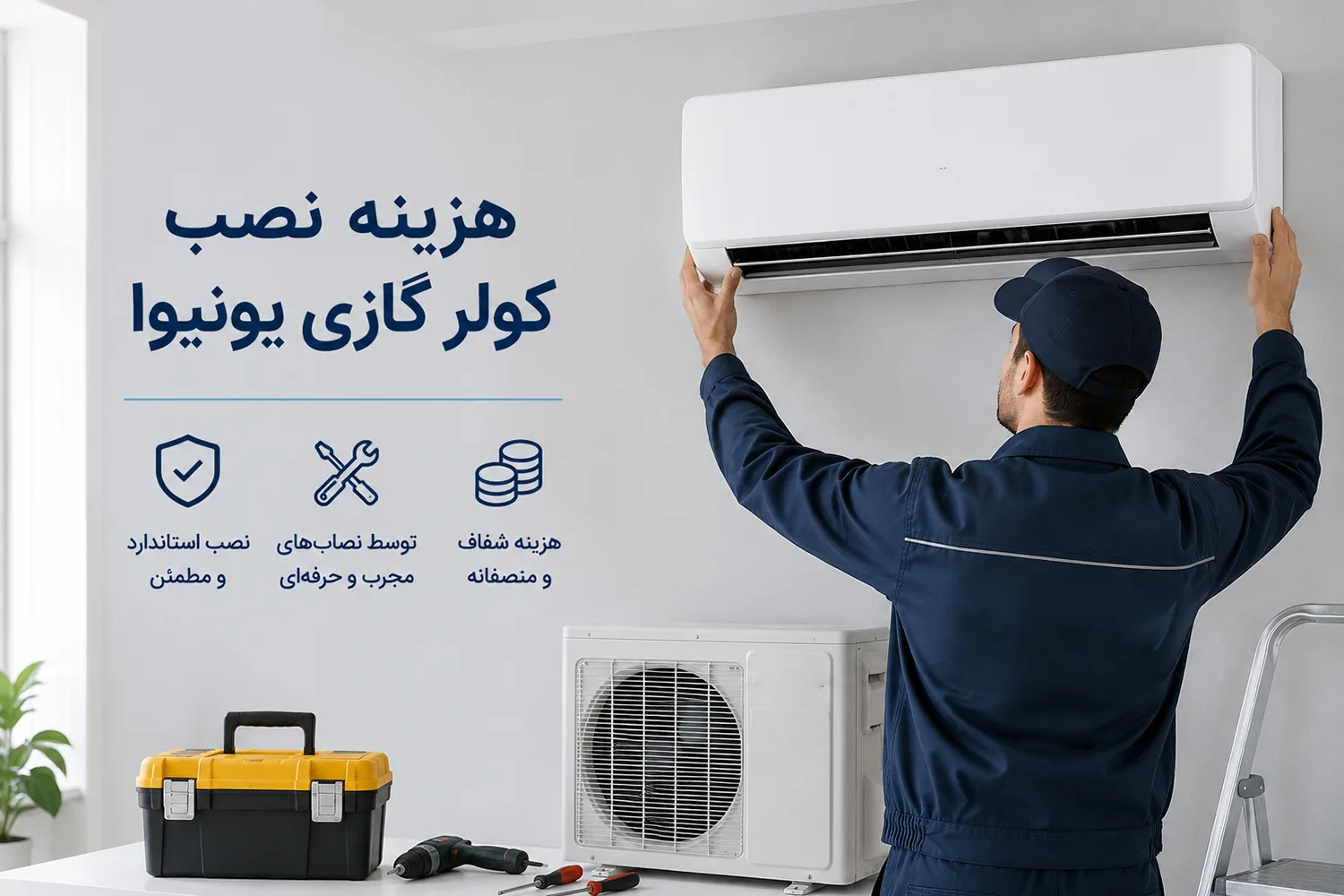 هزینه نصب کولر گازی یونیوا